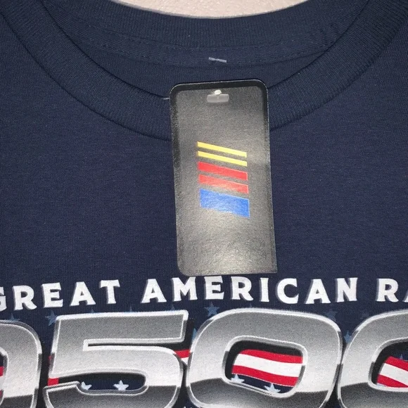 NASCAR Dayton 500 The Great American Race T-Shirt Design on the back Size: XXL - Picture 2 of 4